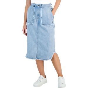 Nautica Womens Utility Outward Denim Skirt, NWT